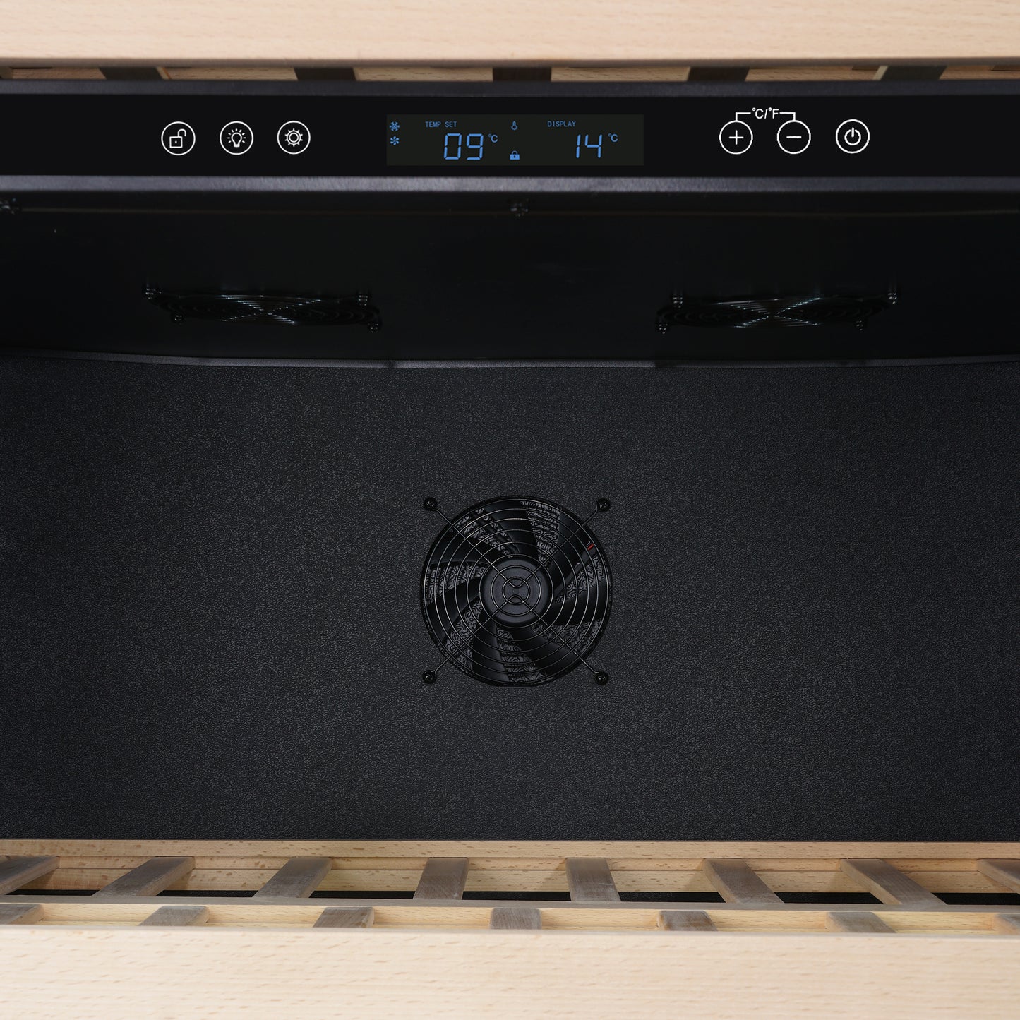 Enfriador de vinos y bebidas Forno Celano de 30 pulgadas con dos zonas de refrigeración, 21.3 pies cúbicos, acero inoxidable