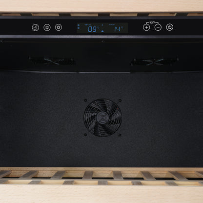 Enfriador de vinos y bebidas Forno Celano de 30 pulgadas con dos zonas de refrigeración, 21.3 pies cúbicos, acero inoxidable