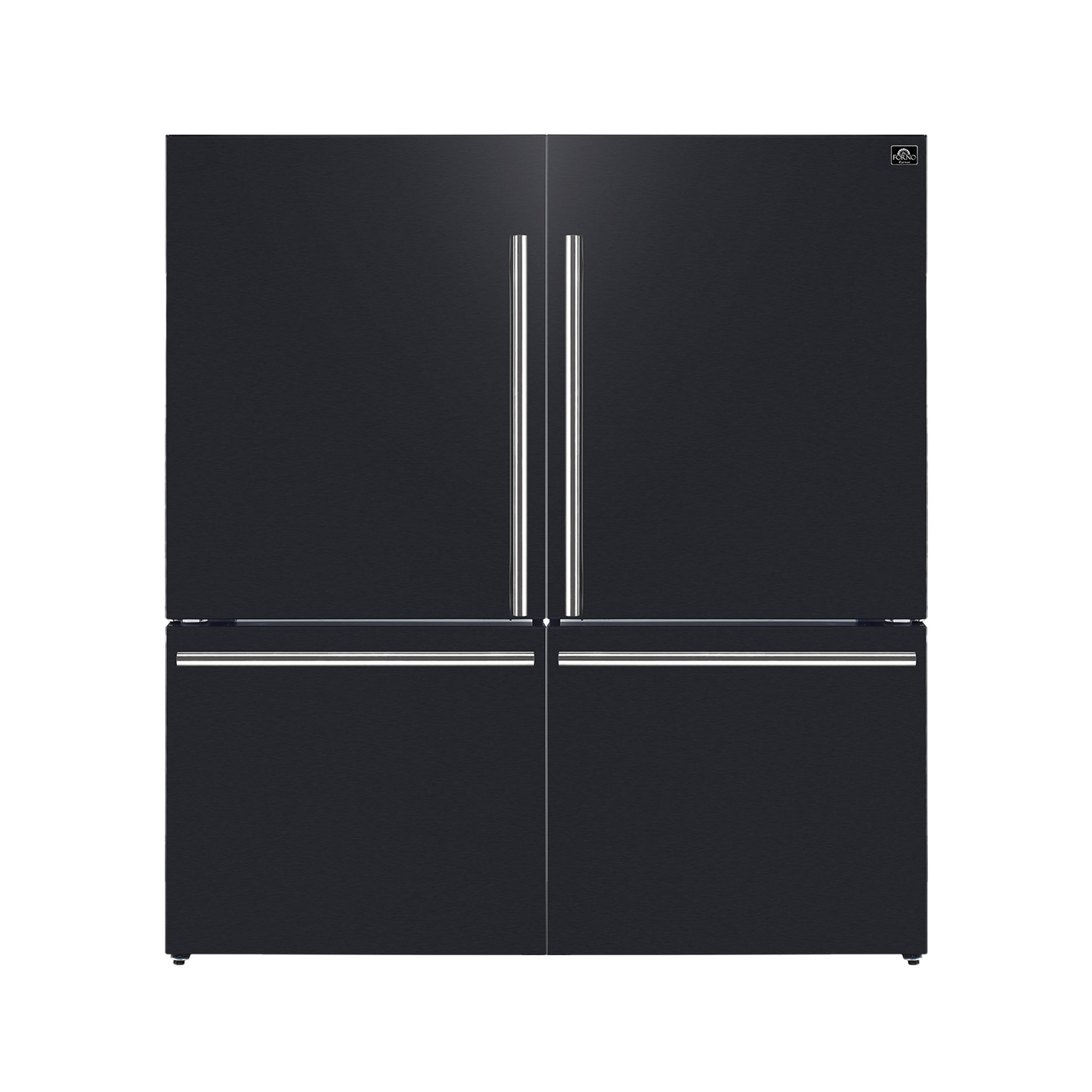 Forno Milano 2-Piece 62-Inch Freestanding Dual Bottom Freezer