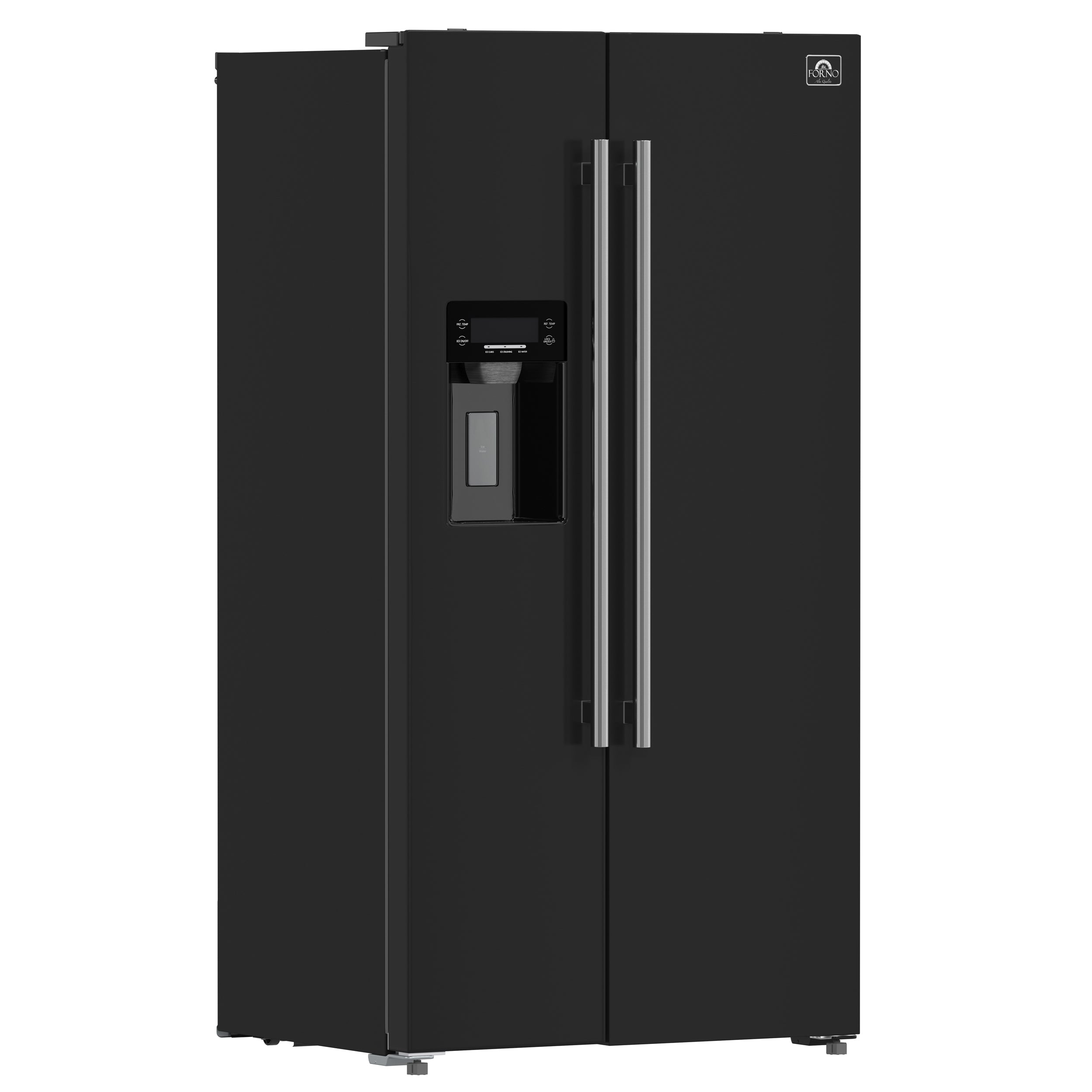 Forno Salerno Espresso 36-Inch Black Side-by-Side Refrigerator, 20