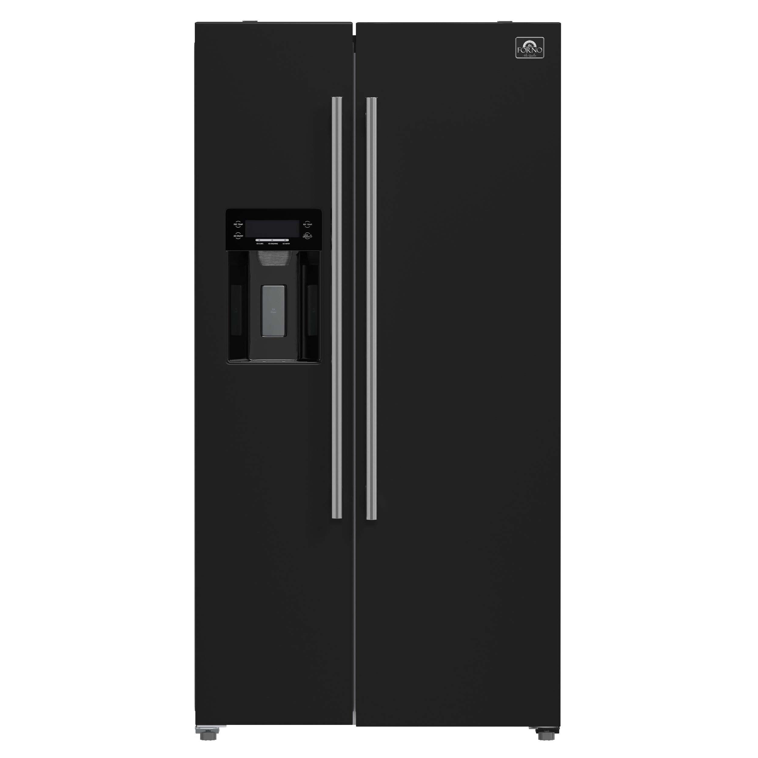 Forno Salerno Espresso 36-Inch Black Side-by-Side Refrigerator, 20