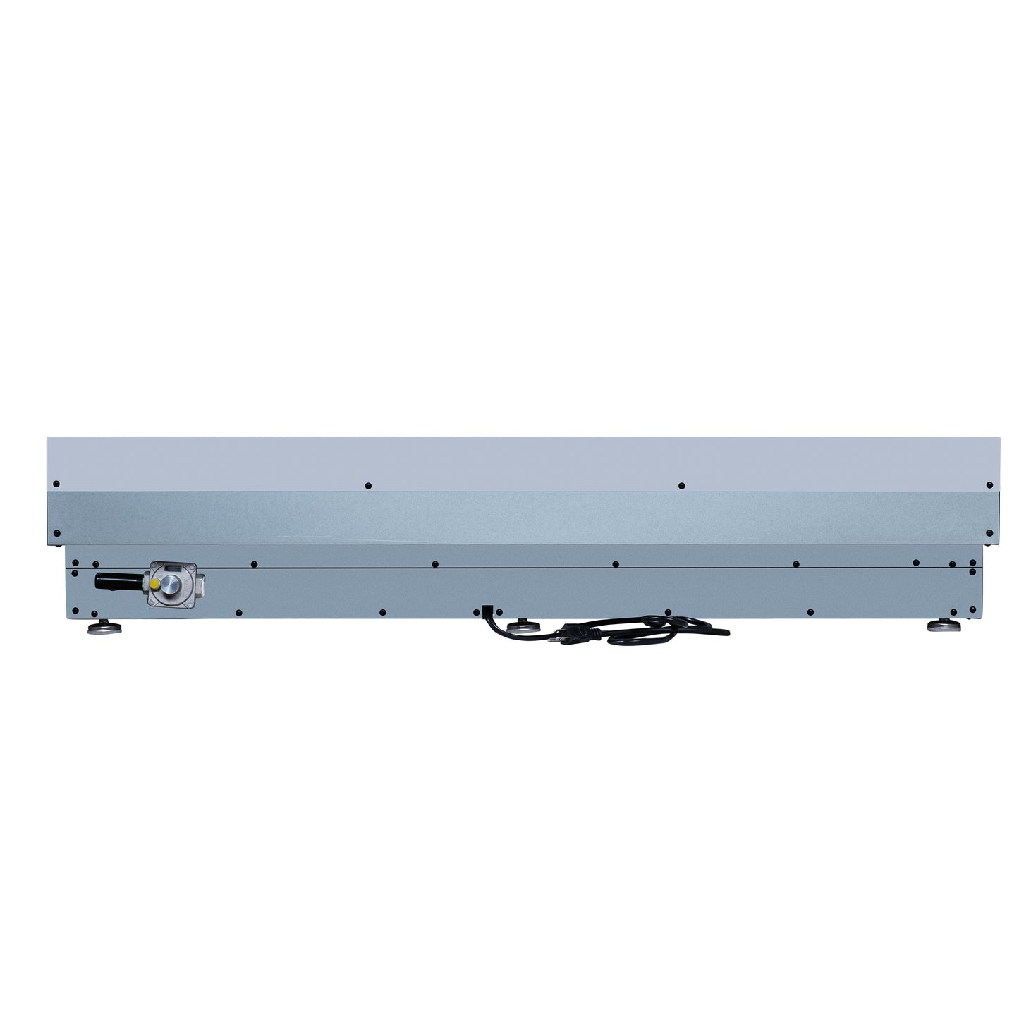 Valente 48" Gas Cooktop in White, 8 Sealed burners, 94,000 BUT Output, 2 Antique Brass Dual-Ring Burners, Continuous Cast Iron Grates - Forno Appliances