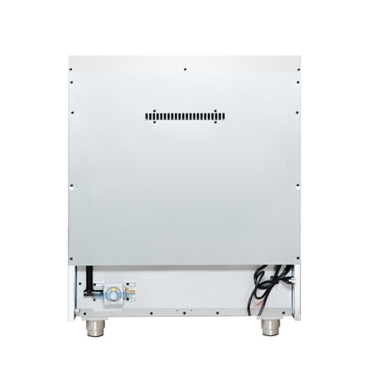 Cuisinière à gaz autonome blanche Forno Massimo de 30 pouces, 4 brûleurs, four à convection véritable