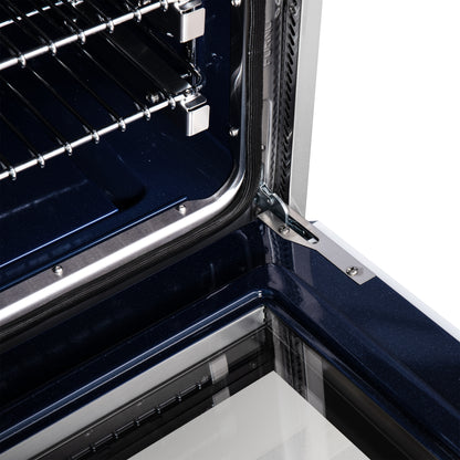 Cuisinière à gaz autonome blanche Forno Massimo de 30 pouces, 4 brûleurs, four à convection véritable