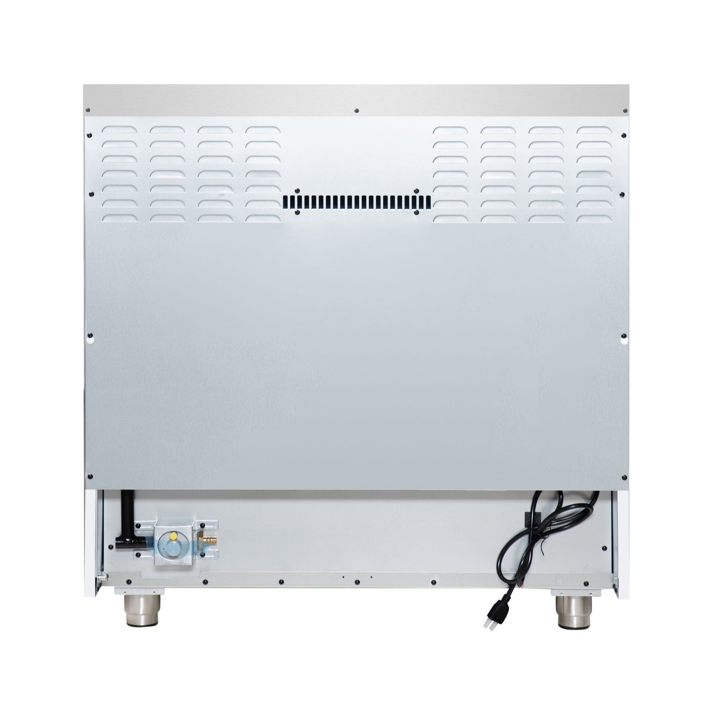 Cuisinière à gaz autonome blanche Forno Massimo de 36 pouces, 6 brûleurs scellés, four à convection, écoénergétique