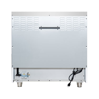 Cuisinière à gaz autonome blanche Forno Massimo de 36 pouces, 6 brûleurs scellés, four à convection, écoénergétique