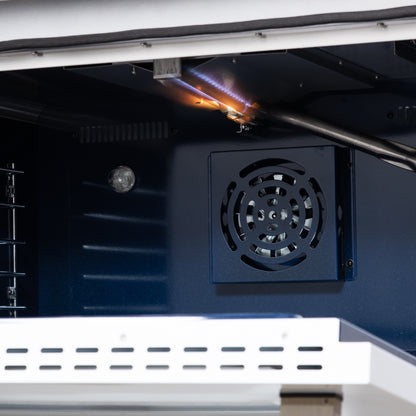 Cuisinière à gaz autonome blanche Forno Massimo de 36 pouces, 6 brûleurs scellés, four à convection, écoénergétique