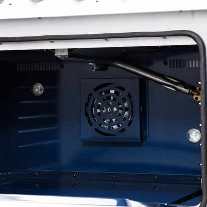 Cuisinière à gaz autonome blanche Forno Massimo de 36 pouces, 6 brûleurs scellés, four à convection, écoénergétique