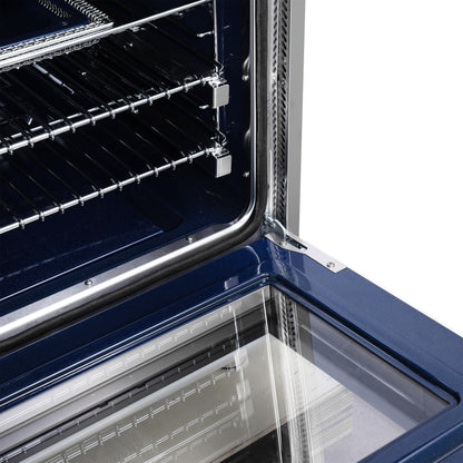 Cuisinière à gaz autonome blanche Forno Massimo de 36 pouces, 6 brûleurs scellés, four à convection, écoénergétique