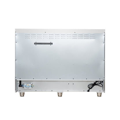 Cuisinière à gaz autonome noire Forno Massimo de 48 pouces, 8 brûleurs, four à convection véritable