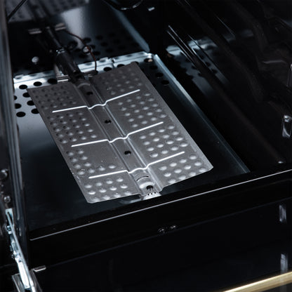 Cuisinière à gaz autonome Forno Lamazze de 20 pouces, noire, design compact