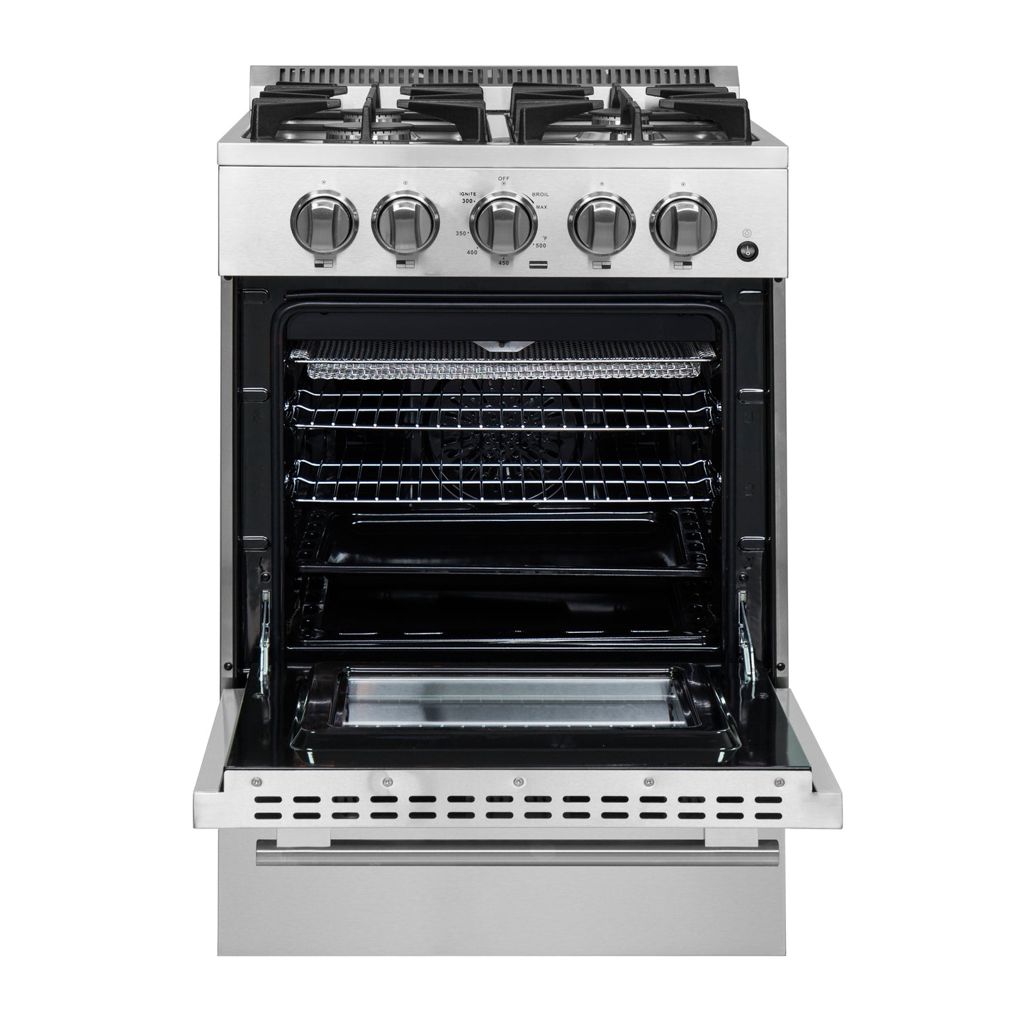 Forno Breno 24-Inch Freestanding Gas Range, Compact Design, Energy Efficient - Forno Appliances