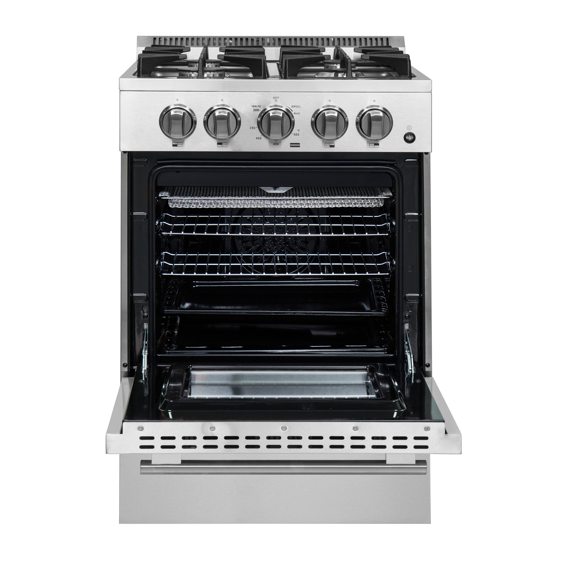 Forno Breno 24-Inch Freestanding Gas Range, Compact Design, Energy Efficient - Forno Appliances