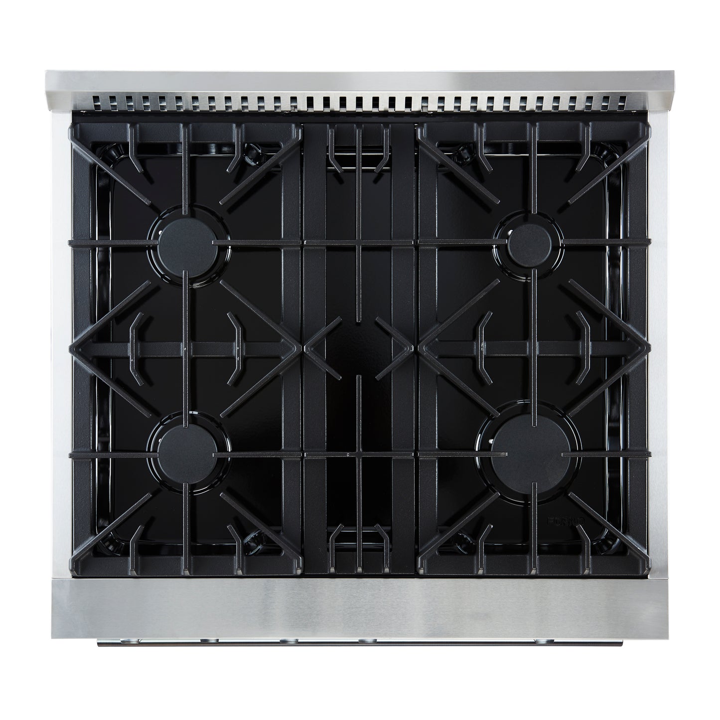 Cuisinière à gaz Marco 30 pouces en acier inoxydable, 4 brûleurs, 37 000 BTU, 4,32 cu.ftFour à convection