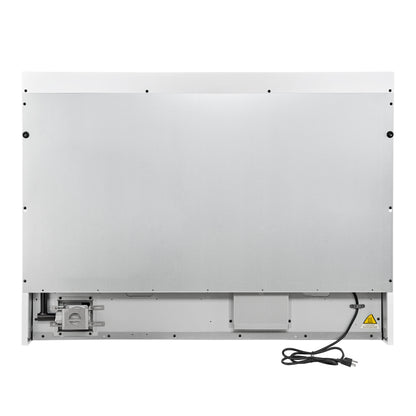 Cuisinière à gaz autonome Forno Antico de 48 pouces, blanche, design en laiton antique, 8 brûleurs, plaque de cuisson, fours doubles, écoénergétique