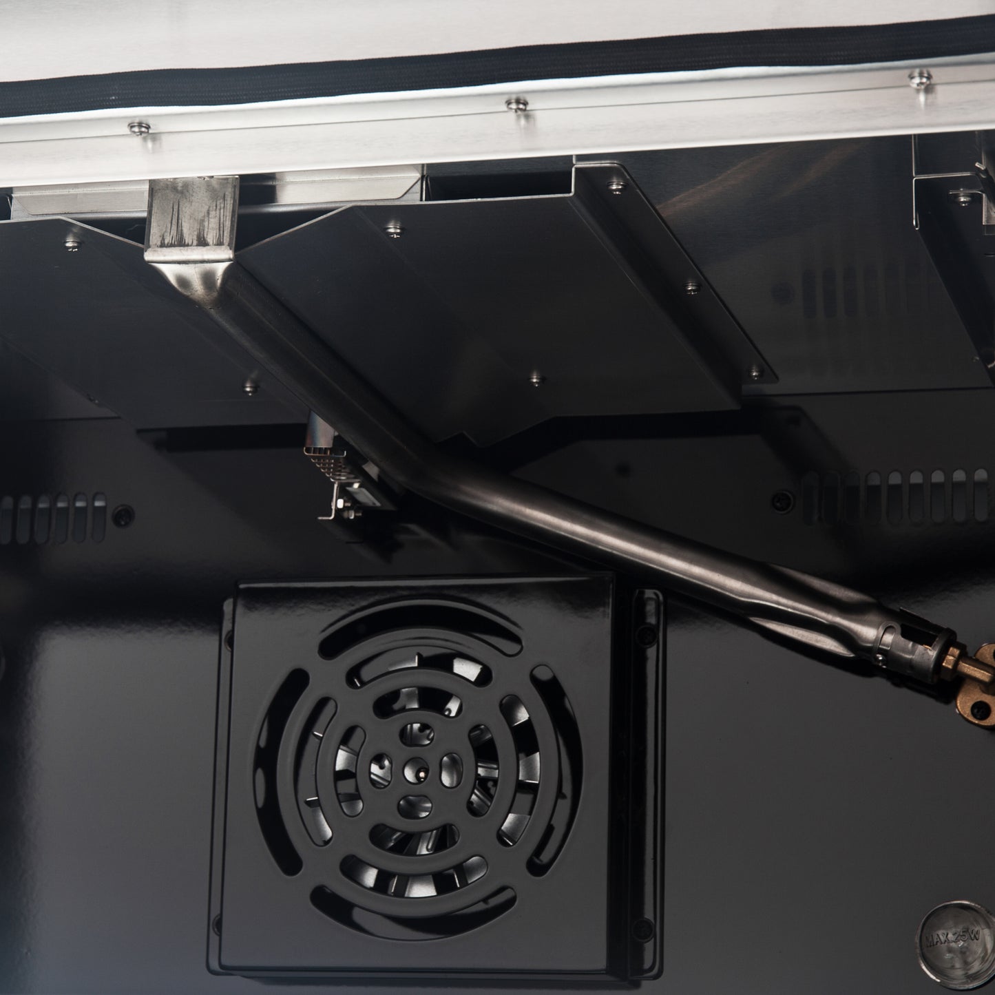 Cuisinière à gaz autonome Forno Galiano de 36 pouces, blanche, design en laiton antique, 6 brûleurs, 83 000 BTU, four à convection de 5,36 pi³