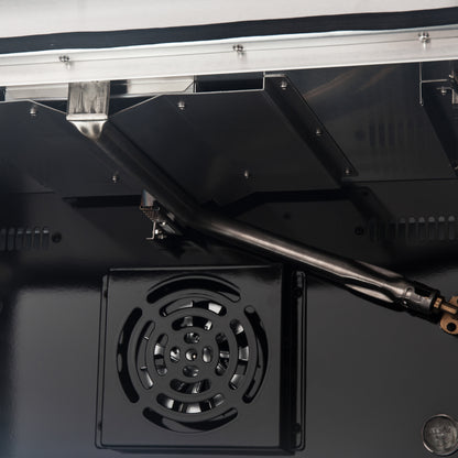 Cuisinière à gaz autonome Forno Galiano de 36 pouces, blanche, design en laiton antique, 6 brûleurs, 83 000 BTU, four à convection de 5,36 pi³