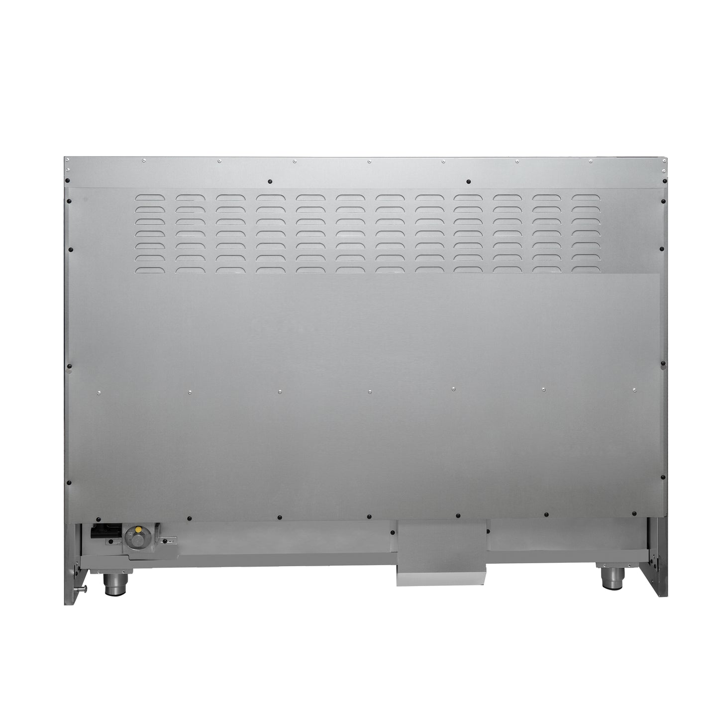 Cocina a gas independiente Forno Galiano de 48 pulgadas, acero inoxidable, 8 quemadores, 107,000 BTU, plancha, hornos dobles, eficiencia energética