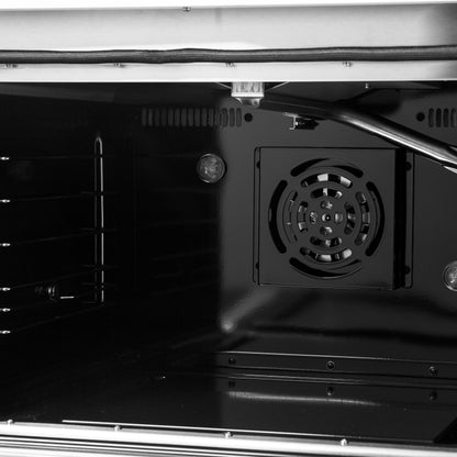 Cocina a gas independiente Forno Galiano de 48 pulgadas, acero inoxidable, 8 quemadores, 107,000 BTU, plancha, hornos dobles, eficiencia energética