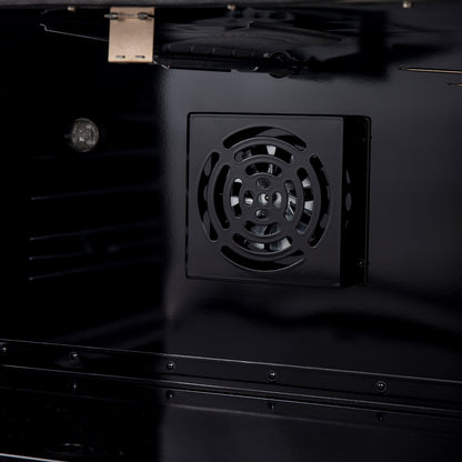 Cuisinière à gaz Marco de 36 pouces, design blanc et laiton antique, 6 brûleurs, 67 000 BTU, four à convection de 5,36 pi³