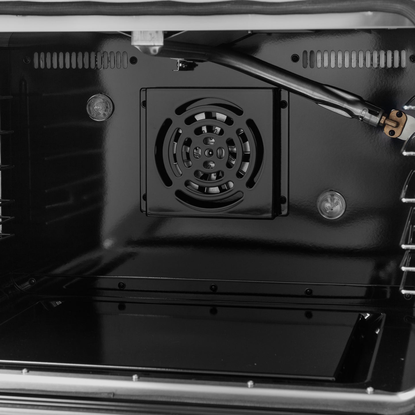 Cuisinière à gaz autonome à portes françaises Forno Galiano de 48 po, noire