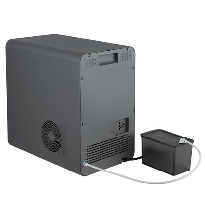 Sferico máquina de hielo de 11 pulgadas, plateada, 32 esferas claras de 2 pulgadas de fusión lenta diarias, almacena más de 10 bolas