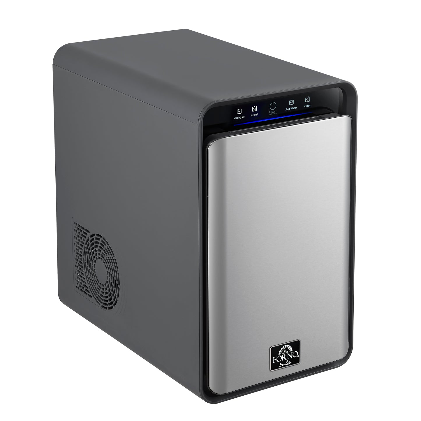 Sferico máquina de hielo de 11 pulgadas, plateada, 32 esferas claras de 2 pulgadas de fusión lenta diarias, almacena más de 10 bolas