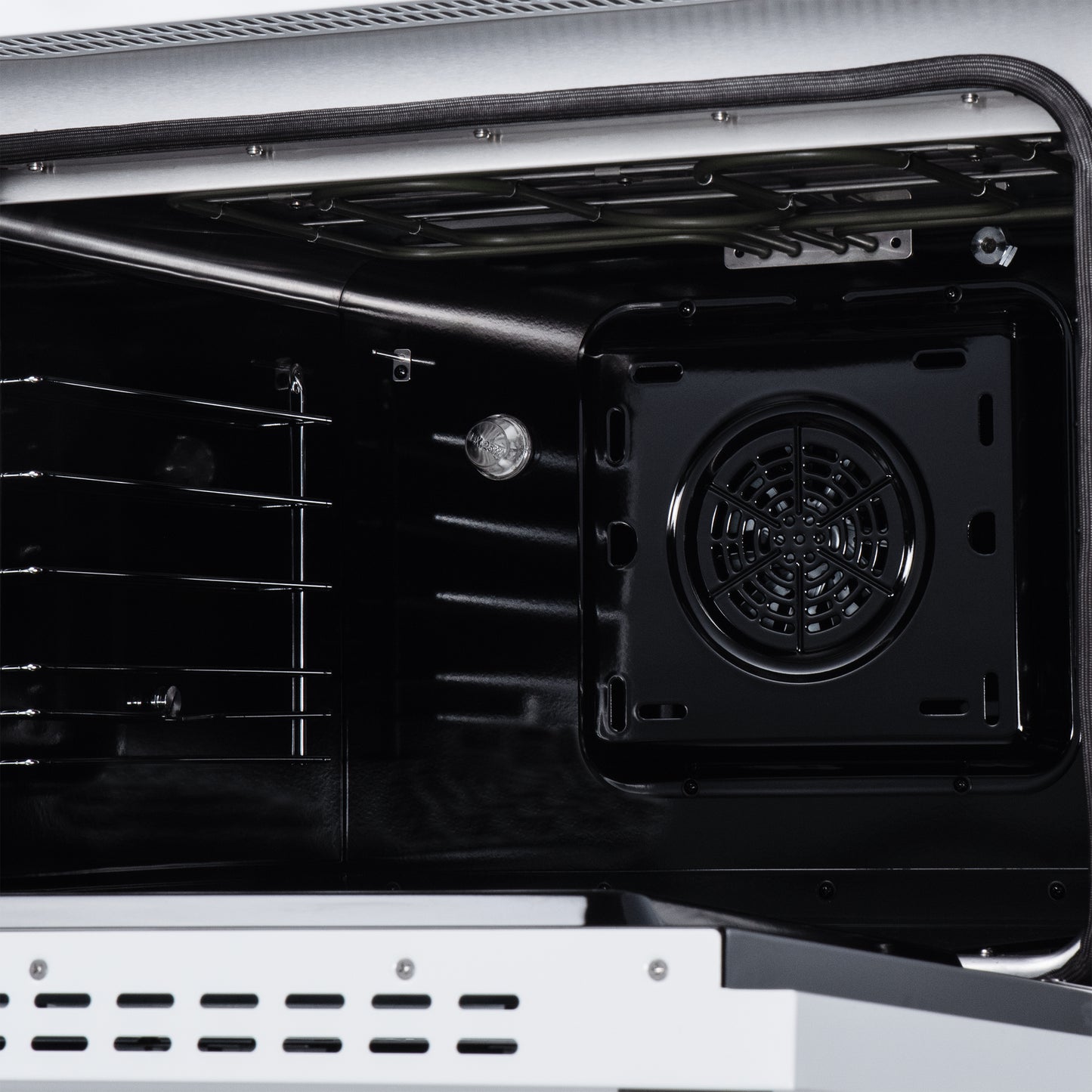 Torino 30 Inch Induction Range, 8,800W cooktop, 4.32 cf. True Convection Oven, Air Fry, Air Sous Vide, Smudge Resistant, White - Forno Appliances