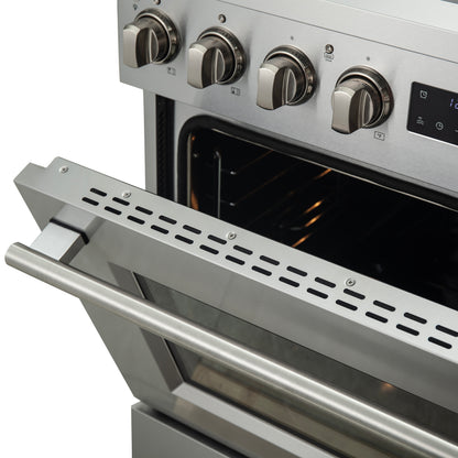Cuisinière à induction Forno Torino de 30 pouces avec convection véritable et friture à air