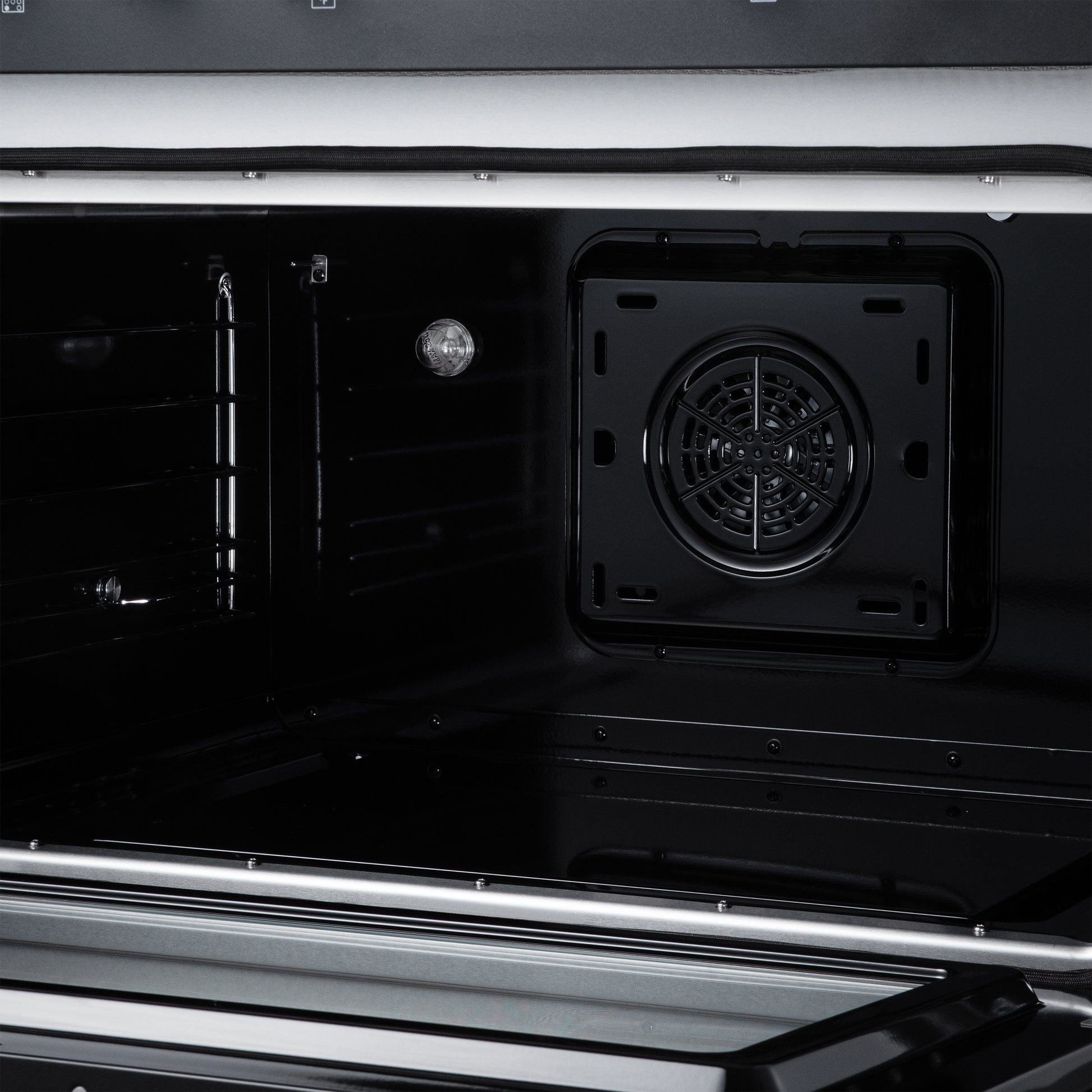 Torino 36 Inch Induction Range, 10,900W cooktop, 5.36 cf. True Convection Oven, Air Fry, Air Sous Vide, Smudge Resistant, Black - Forno Appliances