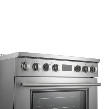 Cuisinière à induction Forno Torino de 36 pouces avec convection véritable et friture à air
