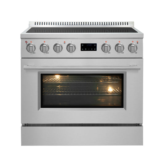 Cuisinière à induction Forno Torino de 36 pouces avec convection véritable et friture à air
