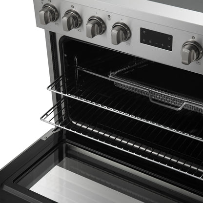 Cuisinière à induction Forno Torino de 36 pouces avec convection véritable et friture à air