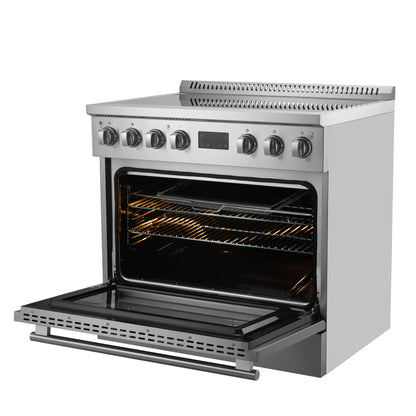 Cuisinière à induction Forno Torino de 36 pouces avec convection véritable et friture à air