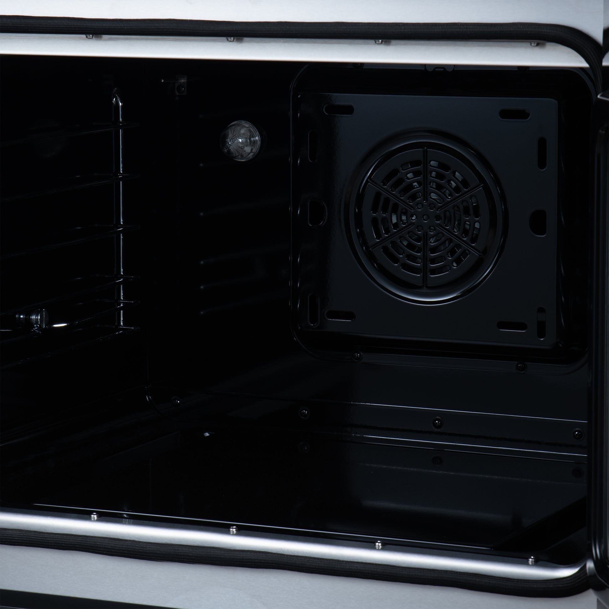 Torino French Door 30 Inch Induction Range with Air Fryer, Air Sous Vide & True Convection, Dual Broiler, Black - Forno Appliances