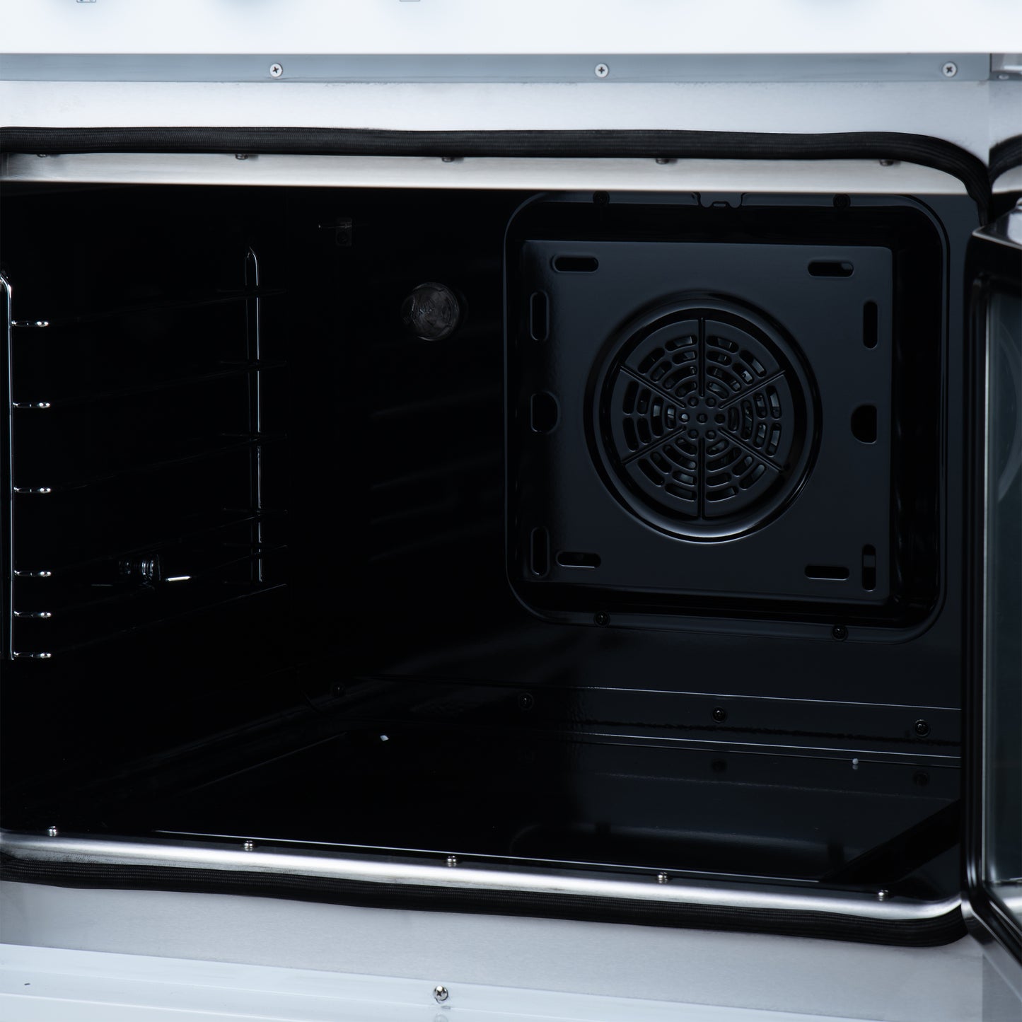 Torino French Door 30 Inch Induction Range with Air Fryer, Air Sous Vide & True Convection, Dual Broiler, White - Forno Appliances