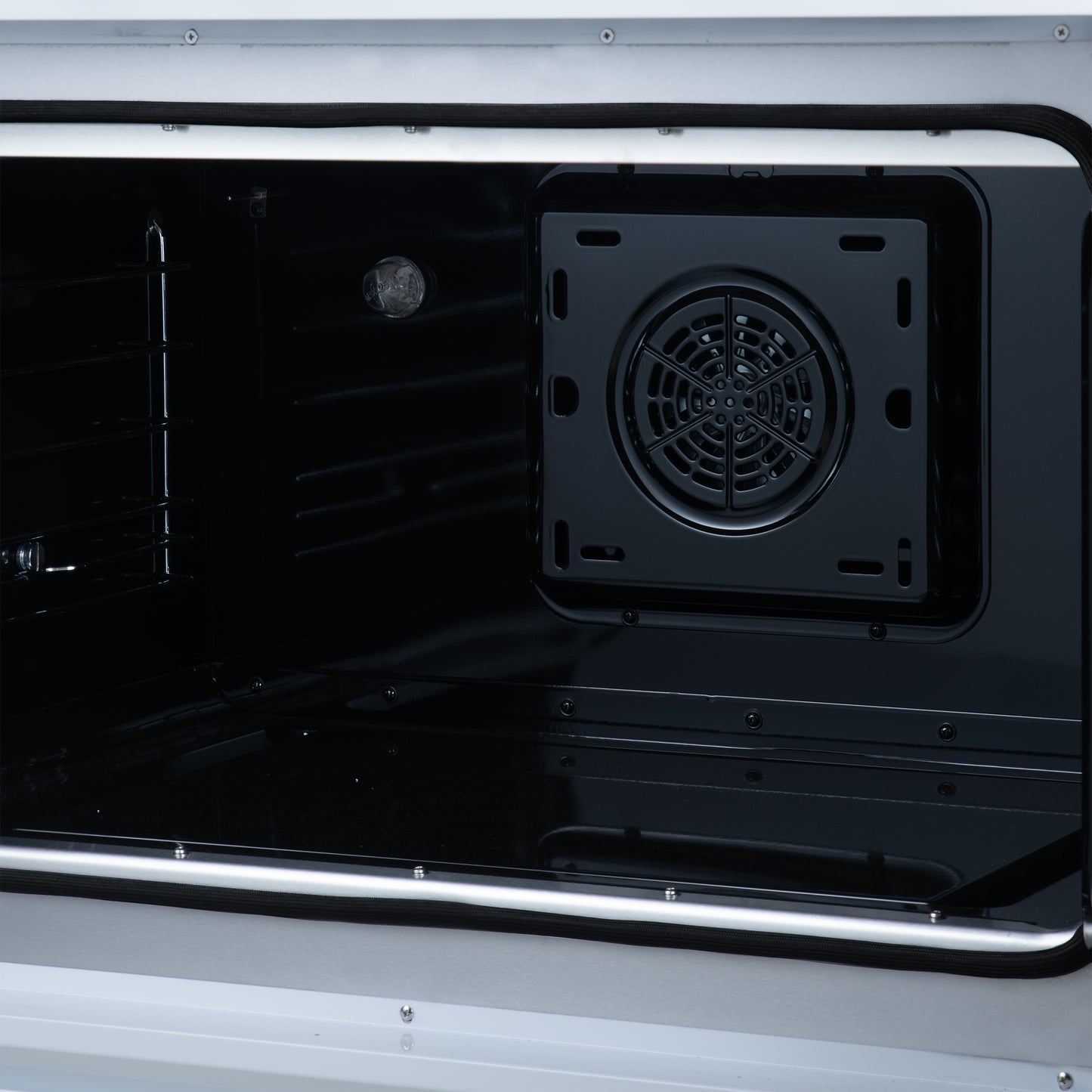 Torino French Door 36 Inch Induction Range with Air Fryer, Air Sous Vide & True Convection, Dual Broiler, White - Forno Appliances