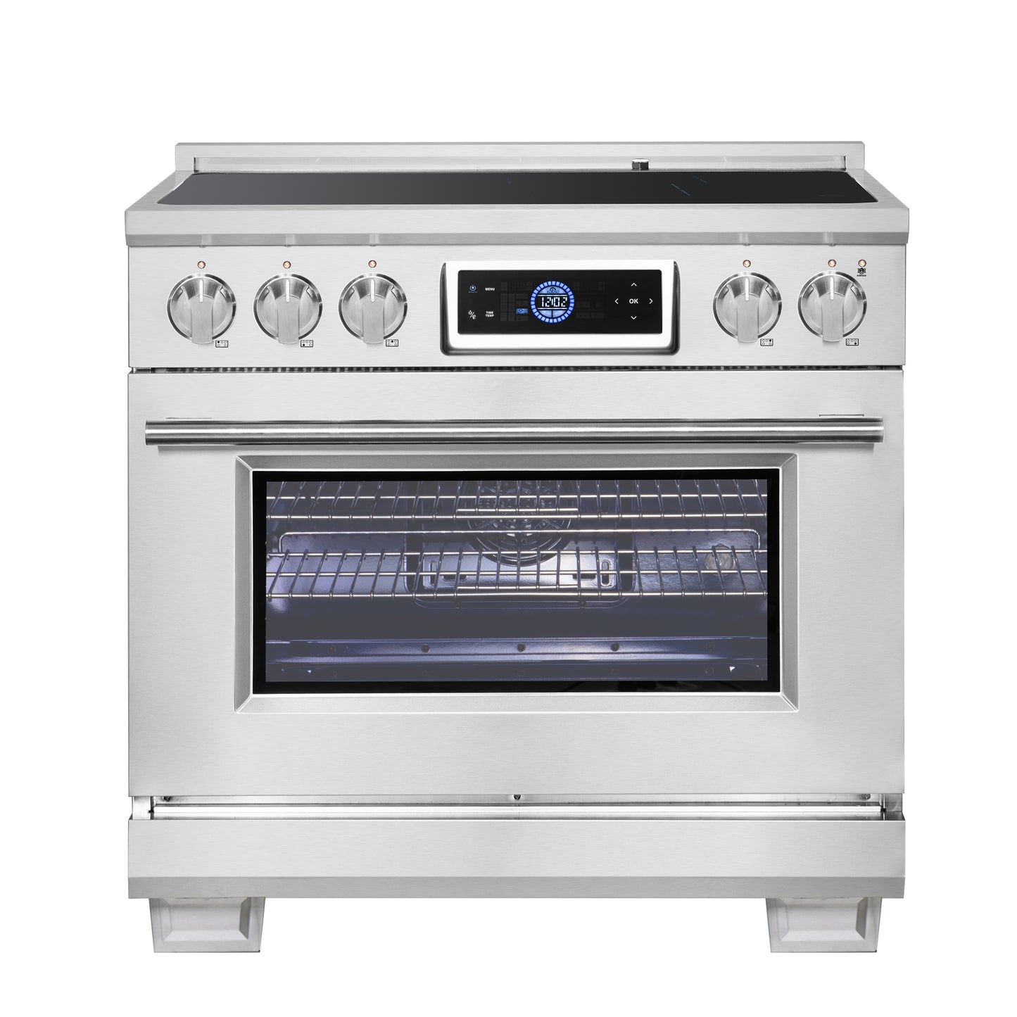 Cocina de inducción Forno Maximus de 36 pulgadas con freidora de aire