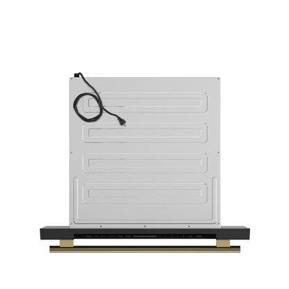 Microondas Forno Capoliveri Espresso de 30 pulgadas, color negro, 1.2 pies cúbicos, 1000 vatios, integrado, pantalla LCD táctil, apertura y cierre automáticos, 11 niveles de potencia, sensor de cocción