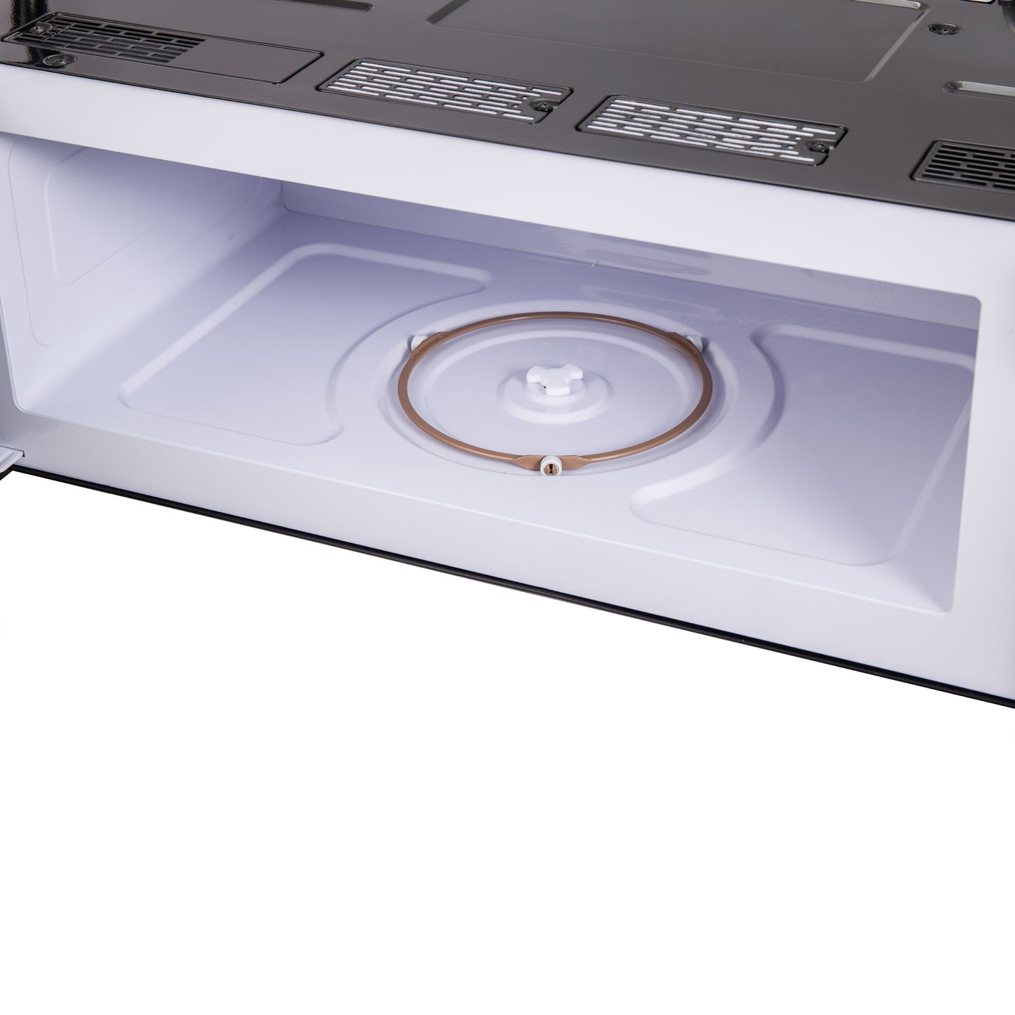 Horno de microondas sobre la estufa Forno Padula, 30 pulgadas, 1.2 pies cúbicos, acero inoxidable, 400 CFM, sensor de cocción