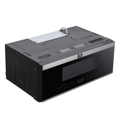 Horno de microondas sobre la estufa Forno Padula, 30 pulgadas, 1.2 pies cúbicos, acero inoxidable, 400 CFM, sensor de cocción