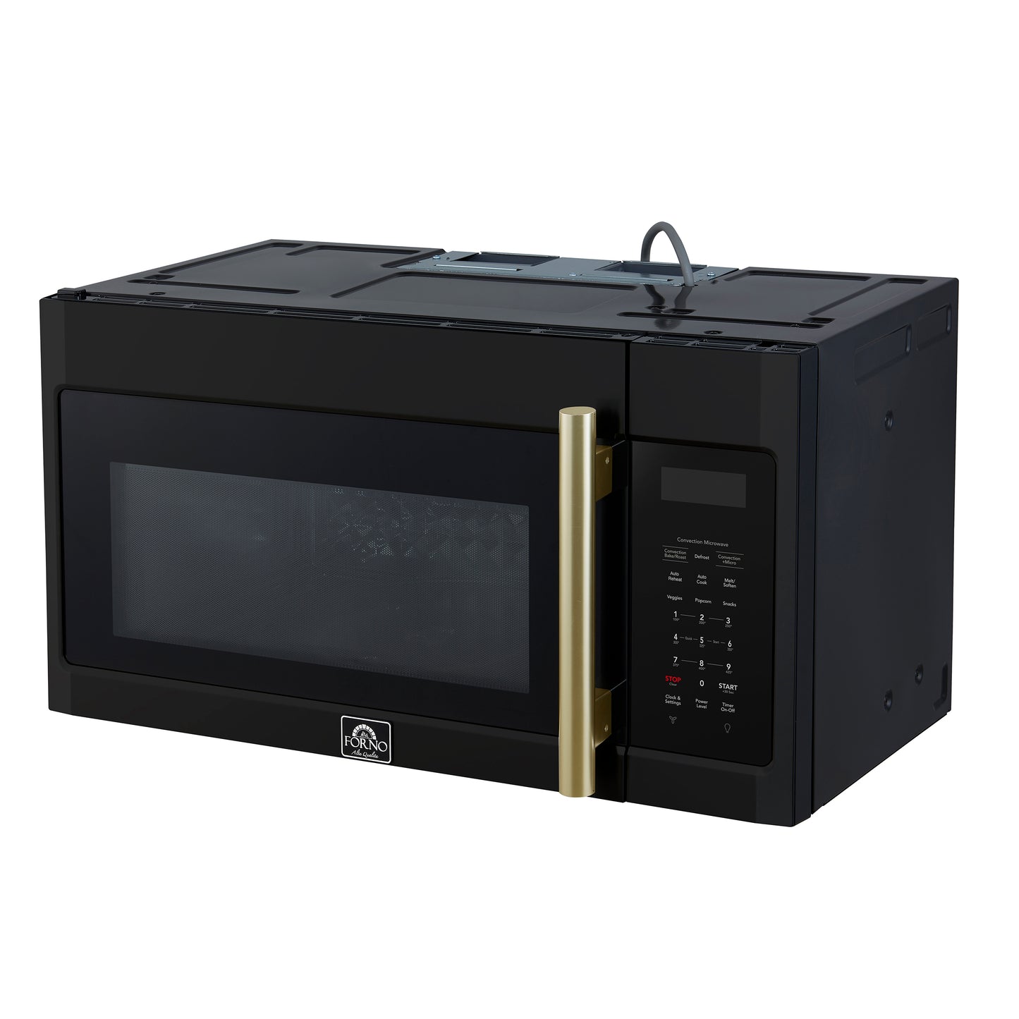 Four à micro-ondes à convection Forno Fornace de 30 pouces, noir – 1,5 pi³, ventilation de 300 pi³/min, commandes tactiles, éclairage DEL