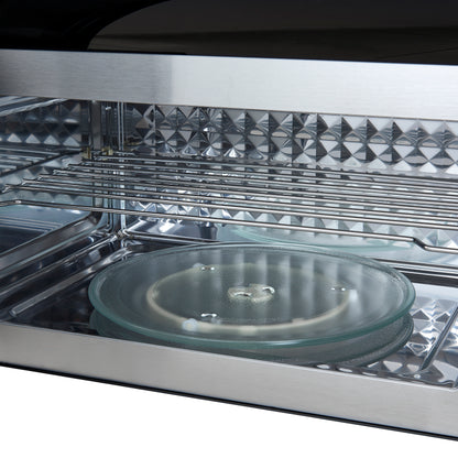 Four à micro-ondes à convection Forno Fornace de 30 pouces, noir – 1,5 pi³, ventilation de 300 pi³/min, commandes tactiles, éclairage DEL