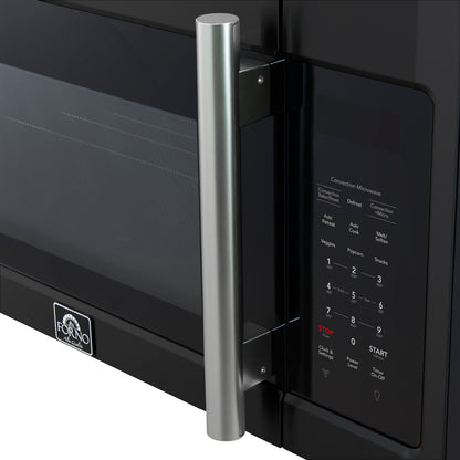 Four à micro-ondes à convection Forno Fornace de 30 pouces, noir – 1,5 pi³, ventilation de 300 pi³/min, commandes tactiles, éclairage DEL