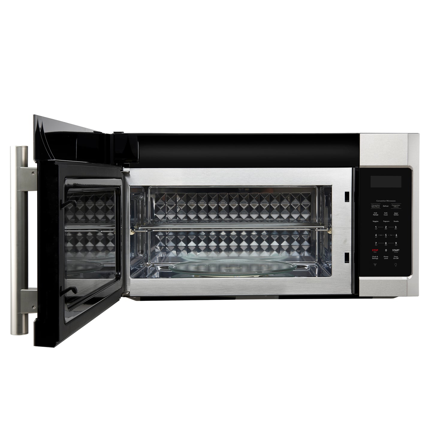 Microondas de convección Forno Fornace de 30 pulgadas sobre la estufa, acero inoxidable, 1.5 pies cúbicos, ventilación de 300 CFM, control táctil, luz LED