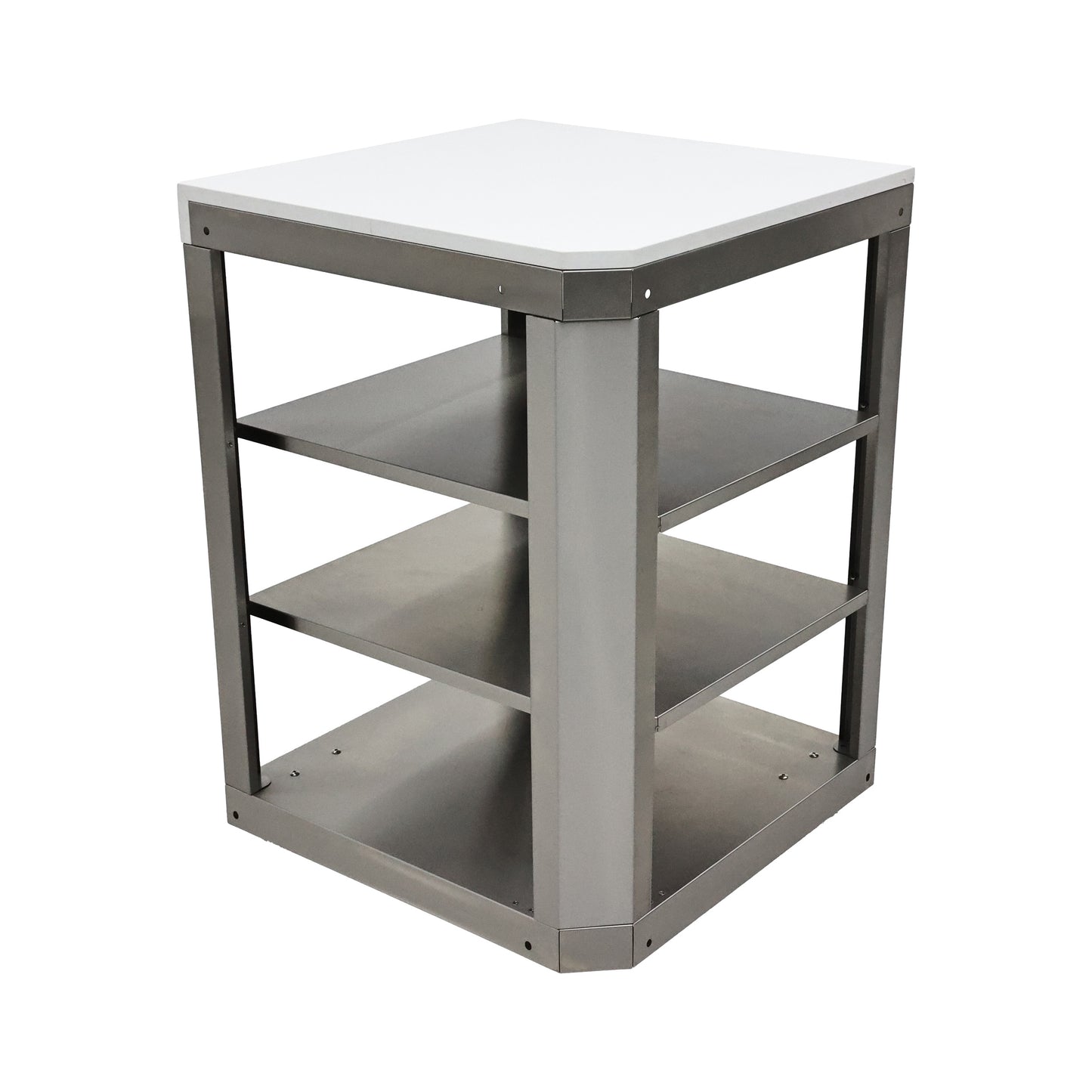 Barbacoa FORNO Bulnes de 40 pulgadas, 95,000 BTU, 5 quemadores, quemador infrarrojo para sellar y asar, con quemador lateral, cocina exterior de acero inoxidable con centro de bebidas de 1.8 pies cúbicos y encimeras de piedra sinterizada blanca.