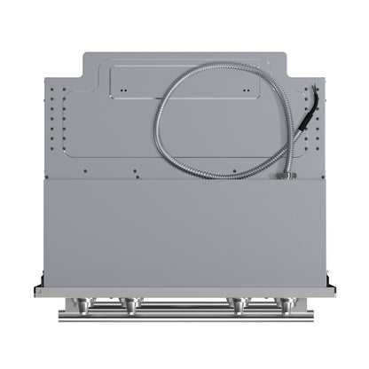 Horno de pared doble Forno Vomero de 30 pulgadas, acero inoxidable, capacidad total de 10 pies cúbicos, convección de 7100 W, controles mecánicos, función de autolimpieza