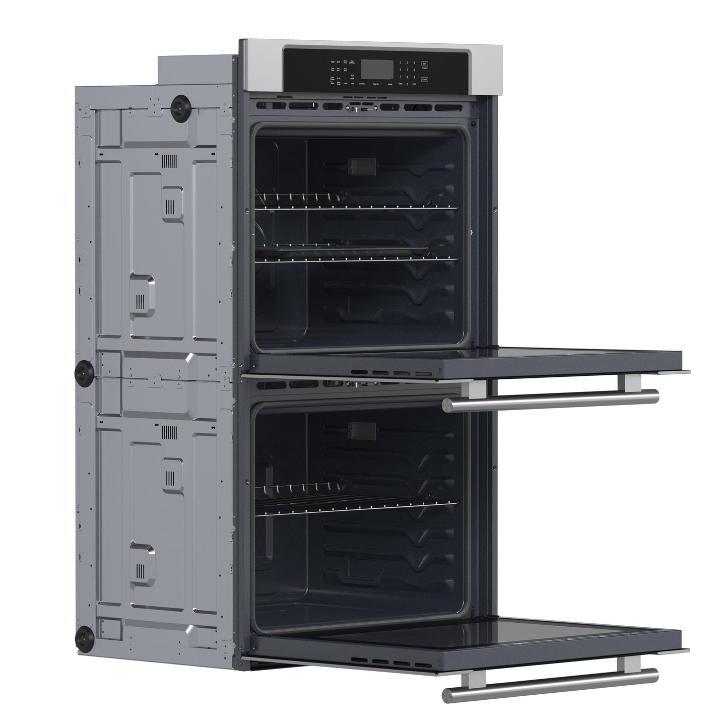 Four mural double encastrable Forno Villarosa de 30 pouces, acier inoxydable, cuisson par convection, panneau de commande tactile, fonction autonettoyante