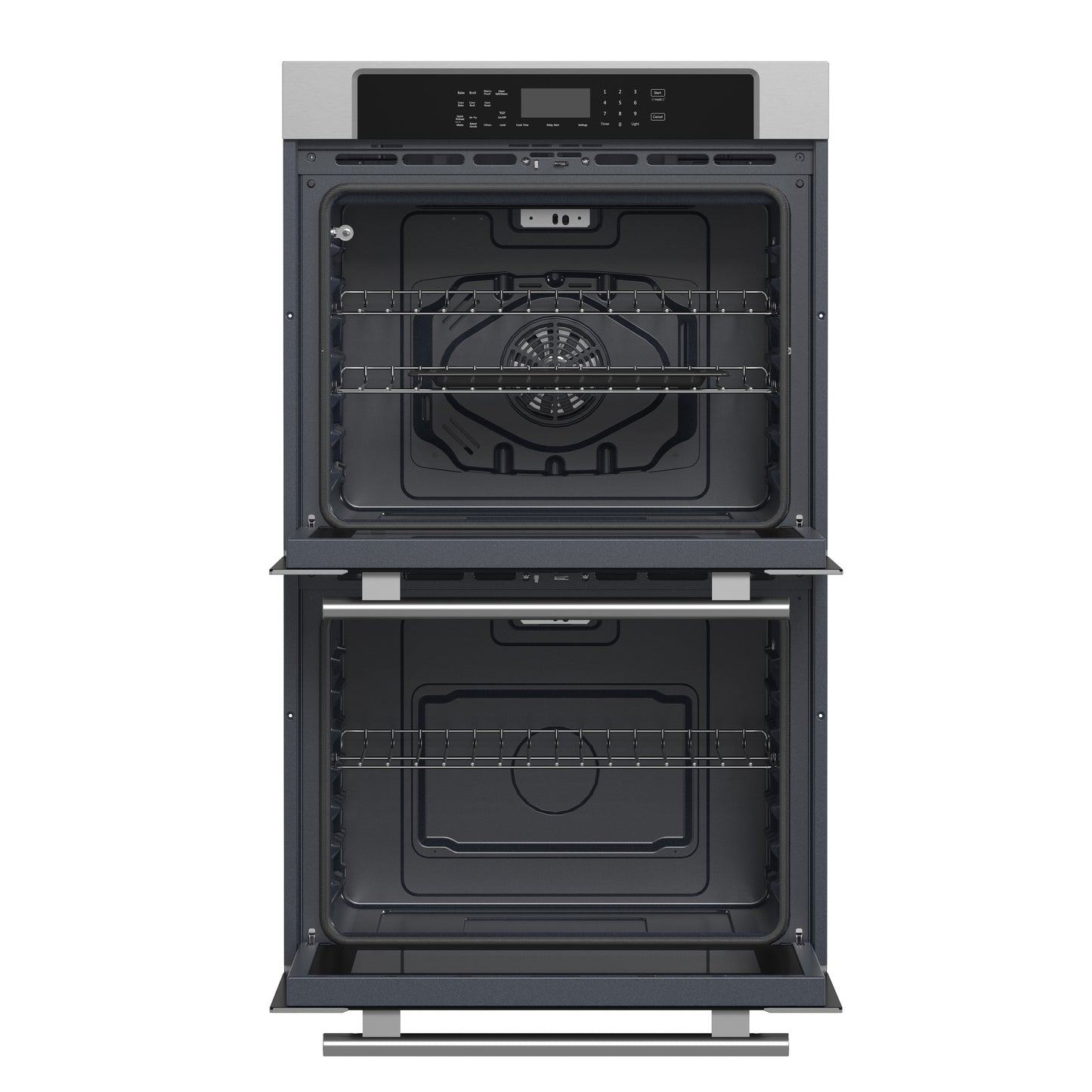 Four mural double encastrable Forno Villarosa de 30 pouces, acier inoxydable, cuisson par convection, panneau de commande tactile, fonction autonettoyante