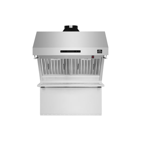 Forno Savona 30-Inch Wall Mount Range Hood, Baffle Filters, Backsplash Included - Forno Appliances